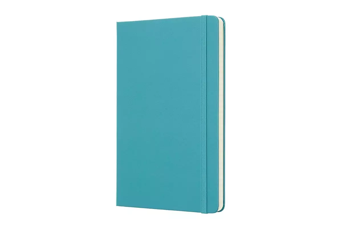 Een Moleskine Ruled Hard Cover Notebook Large Reef Blue koop je bij Moleskine.nl